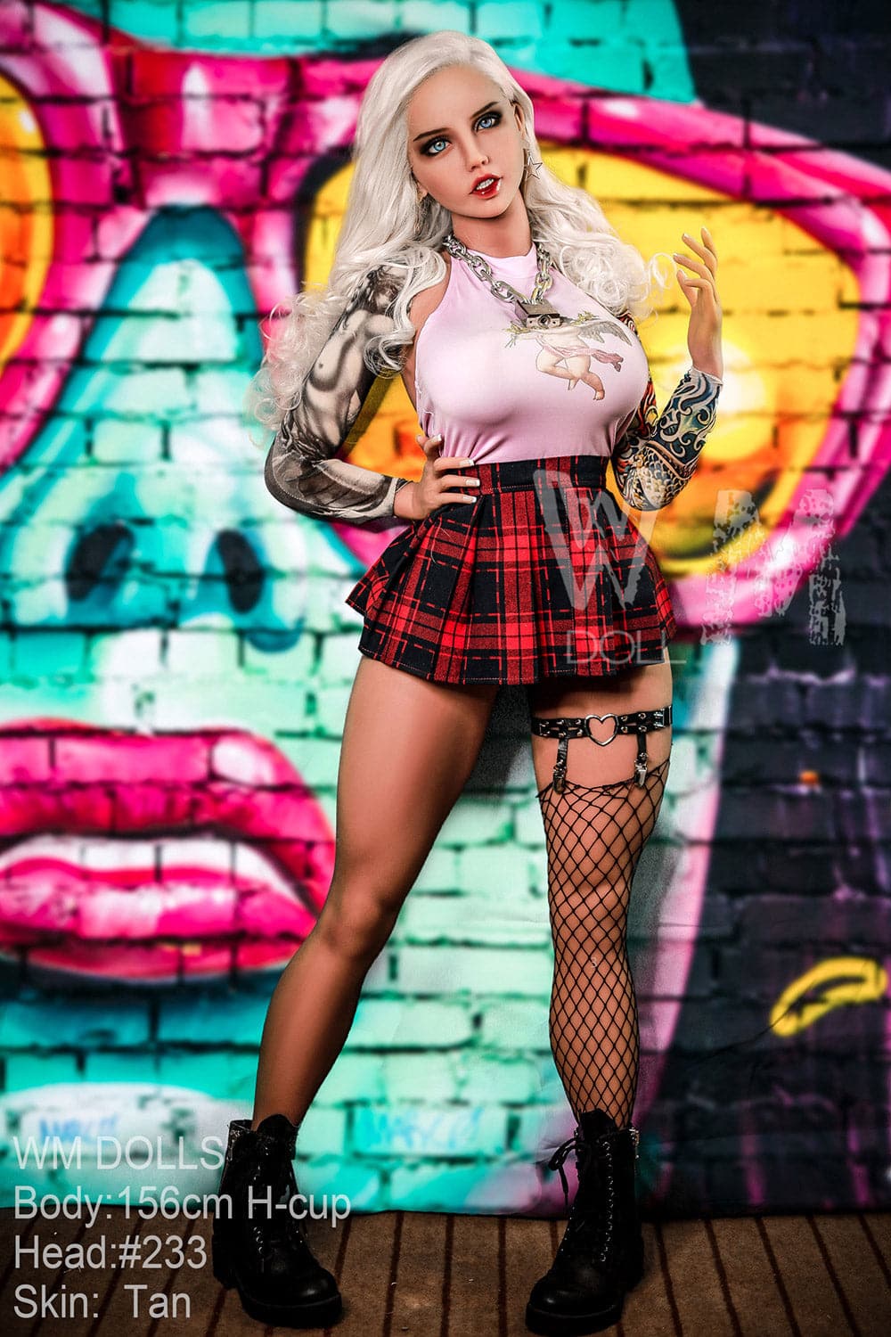 US In Stock-156cm/5ft1  H-Cup Blonde Pretty S-TPE TPE Sex Doll with #233 Head