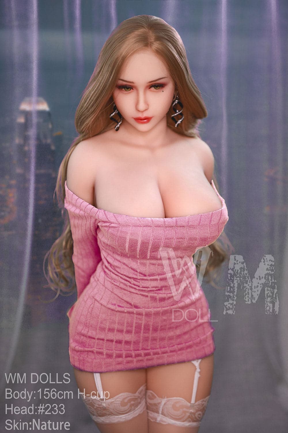 156cm/5ft1 H-Cup Thick Most Realistic Sex Doll with #233 Head