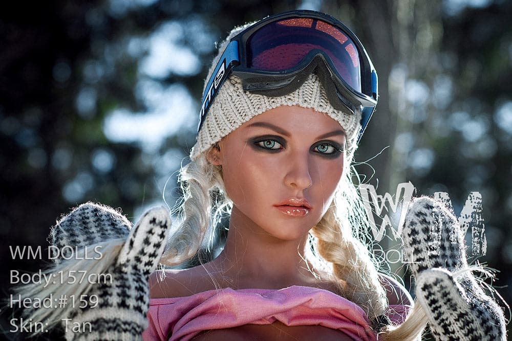 US In Stock-157cm/5ft2 B-Cup Blonde Toned STPE Sex Doll with #159 Head