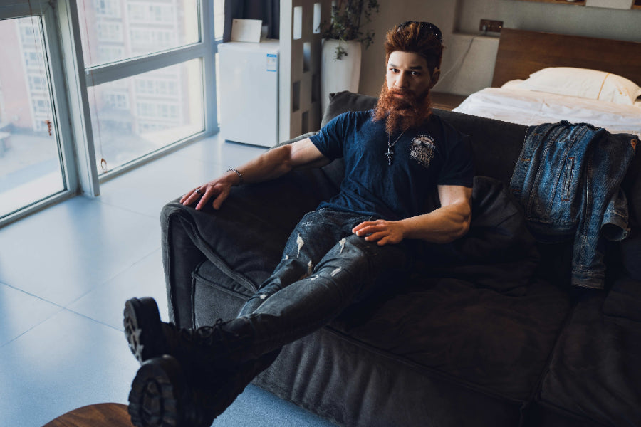 180cm/5ft10 Realistic Male Silicone Sex Doll - Draven