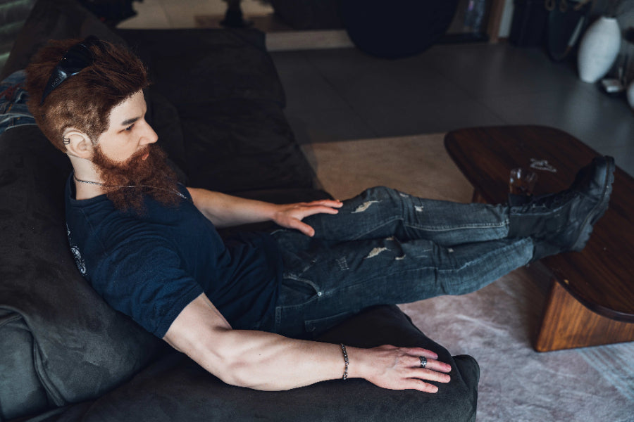 180cm/5ft10 Realistic Male Silicone Sex Doll - Draven