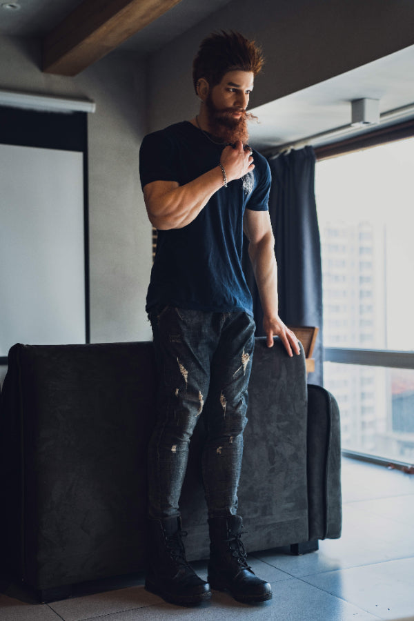 180cm/5ft10 Realistic Male Silicone Sex Doll - Draven