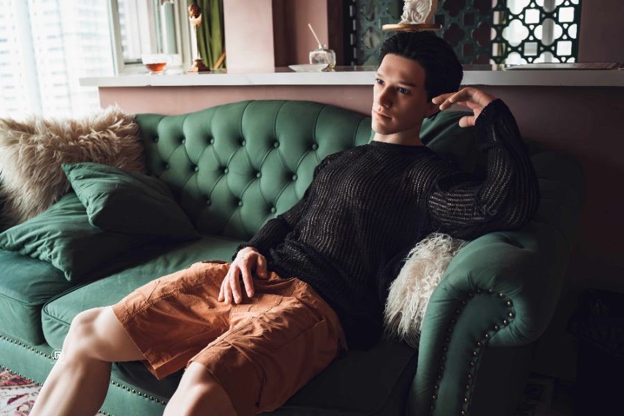 175cm/5ft9 Silicone Head Male Sex Doll - Robin