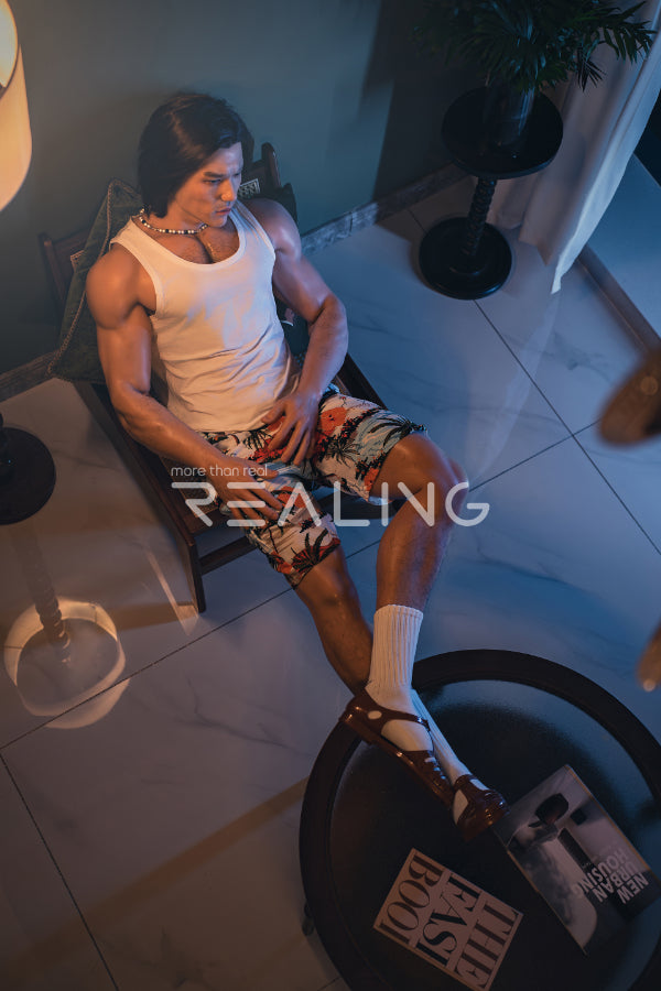 180cm/5ft10 Realistic Male Silicone Sex Doll - Leopold