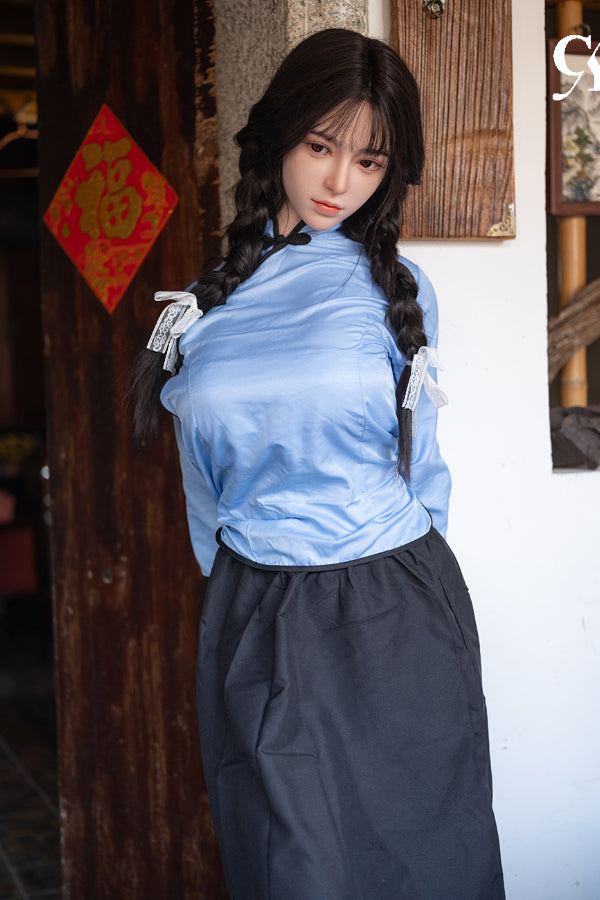 167cm/5ft6 D-Cup Silicone Head Asian Sex Doll - Wan Song