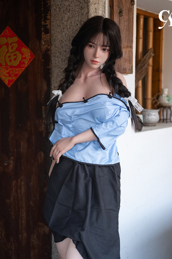 167cm/5ft6 D-Cup Silicone Head Asian Sex Doll - Wan Song