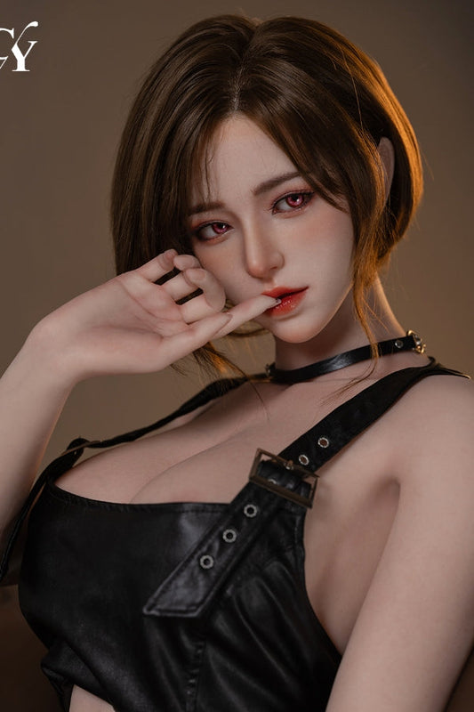 168cm/5ft6 F-Cup Silicone Head Sex Doll - Wan Short Hair