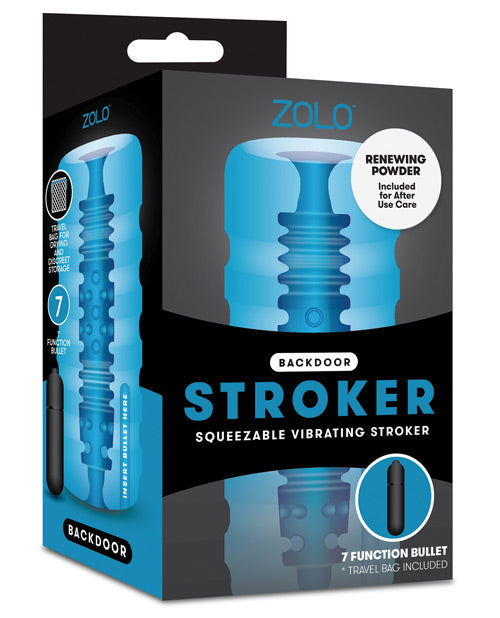 Backdoor Squeezable Vibrating Stroker