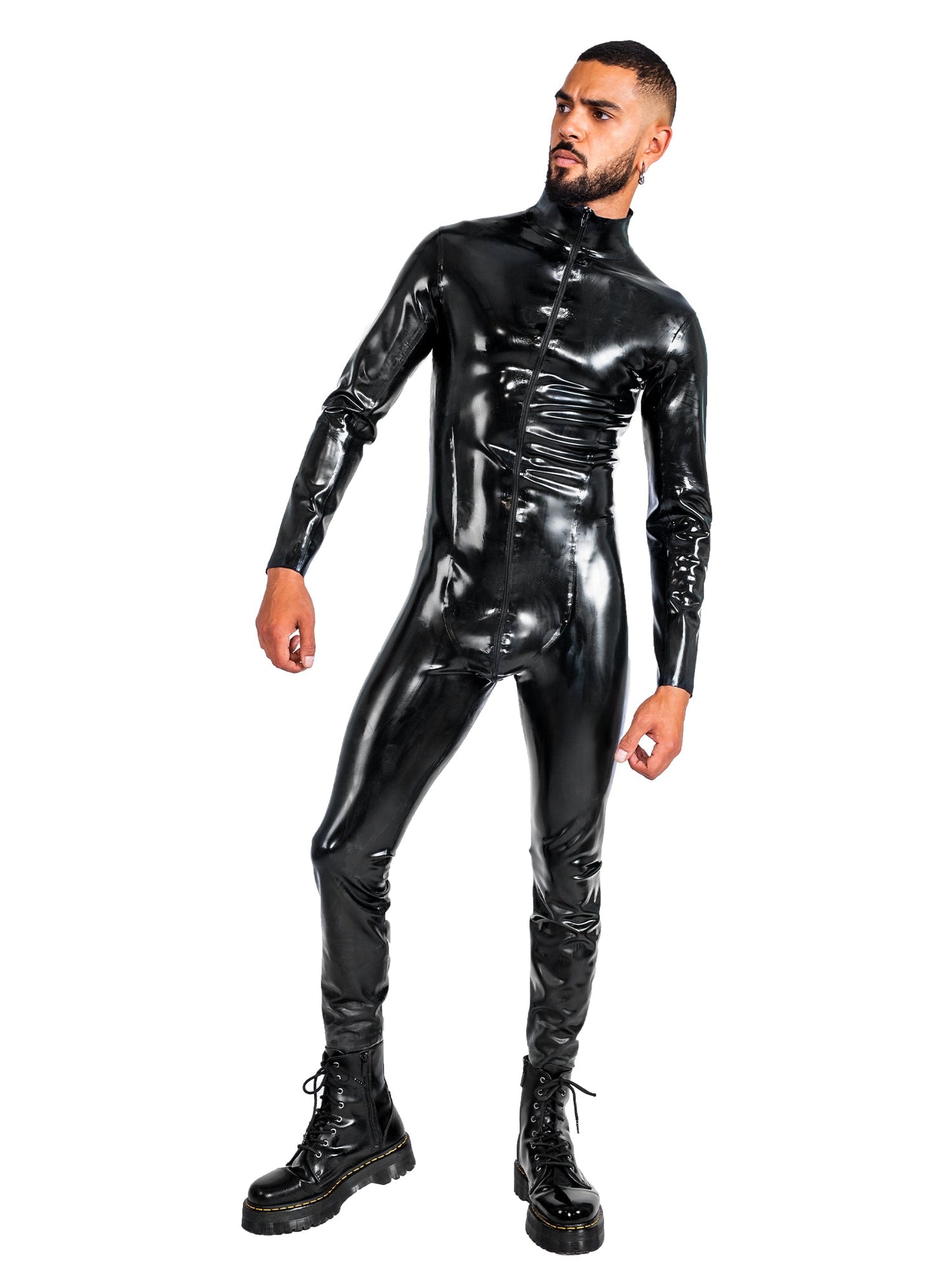 Heavy Duty (0.55mm) Panelled Latex/Rubber Catsuit