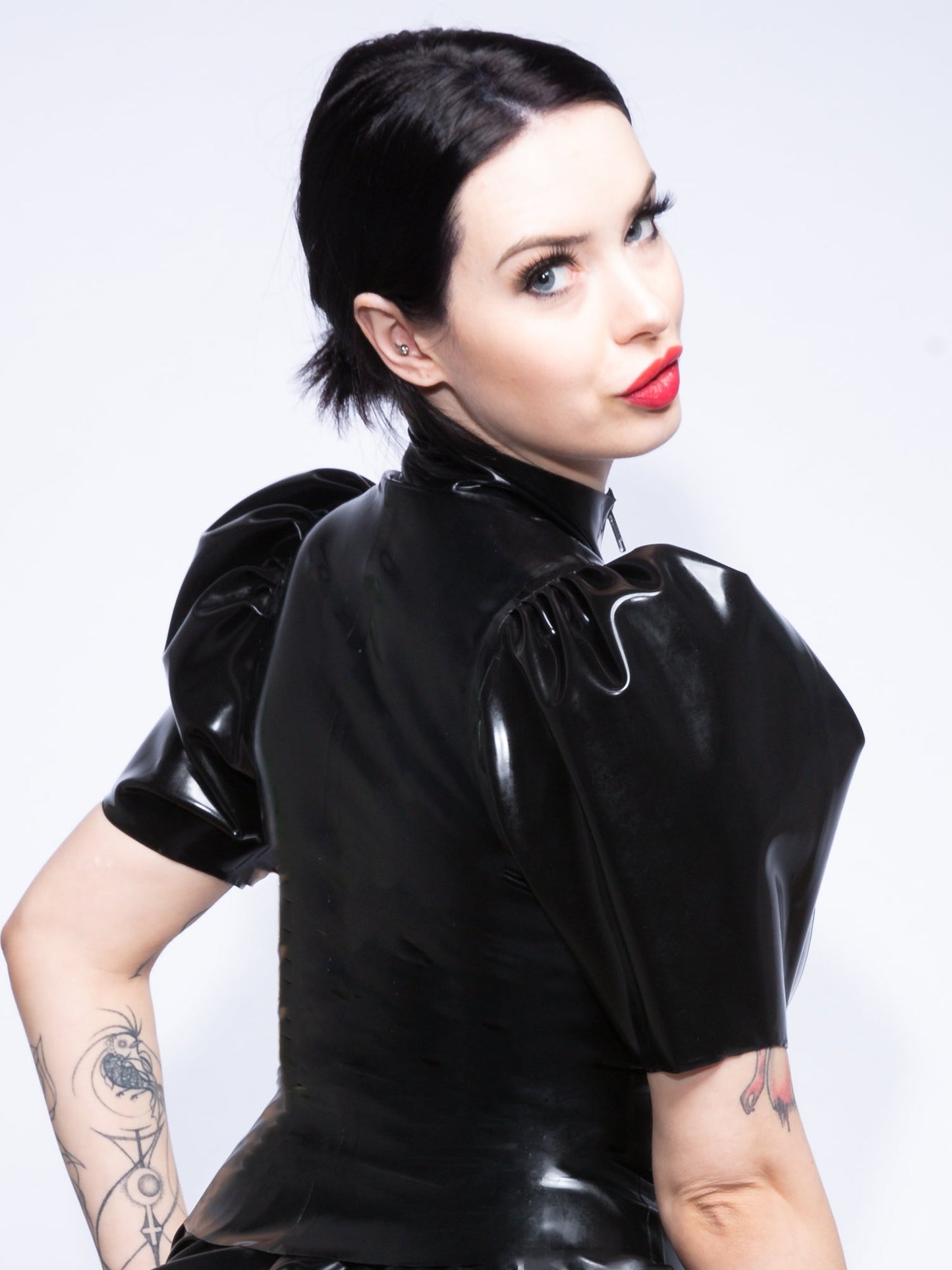 Puffy Shoulder Latex/Rubber Top