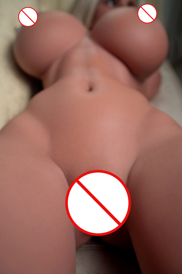 『Best Value Torso Sex Doll 』US In Stock - 108cm (3’6”), J-Cup, Full Silicone, Tan Skin, Head ZXE203_1