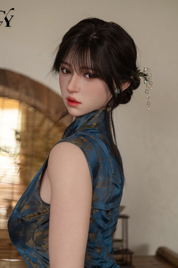 168cm/5ft6 F-Cup Silicone Head Sex Doll -  Zhimin ROS