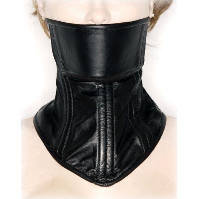 Corset en cuir avec col