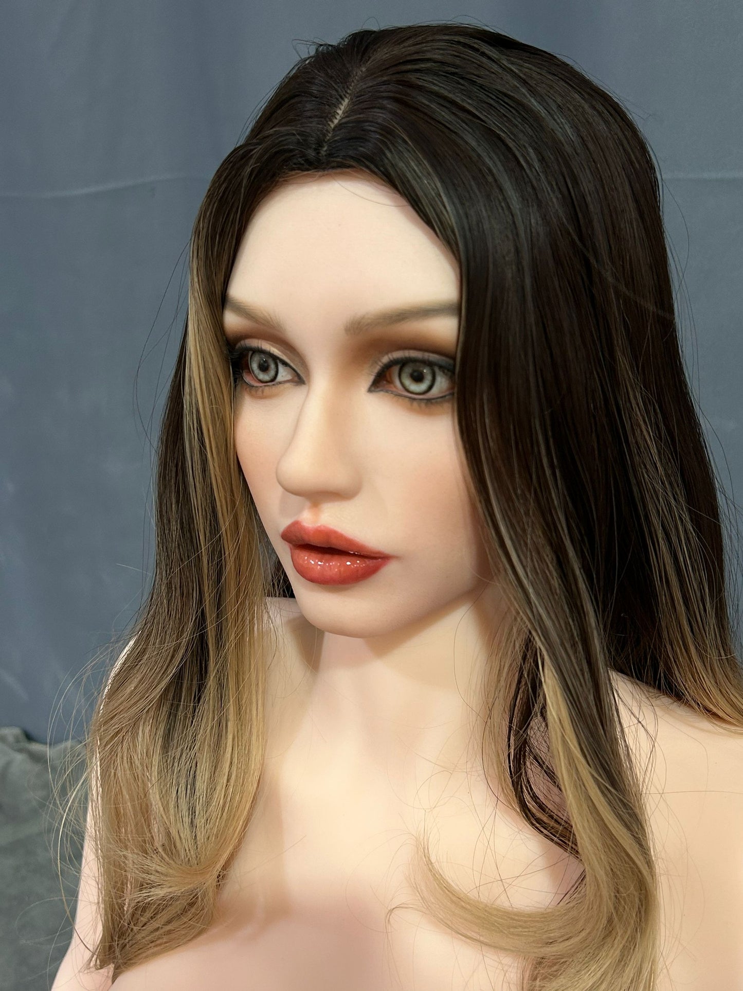 EU In Stock - 159cm/5ft3 E-Cup Silicone Head Blonde Sex Doll SG3 - Ada Natural
