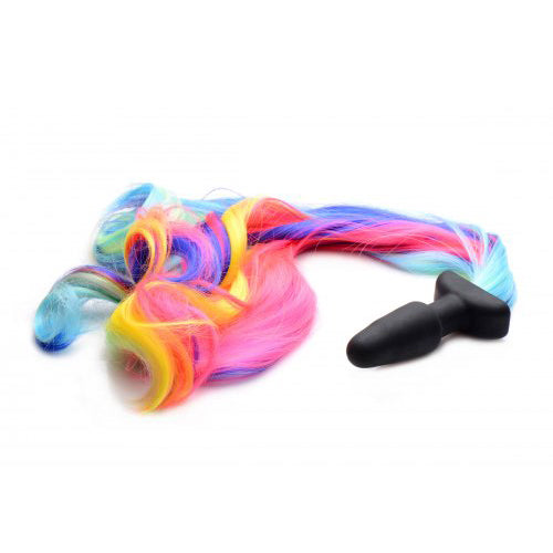 Rainbow Pony Tail Plug