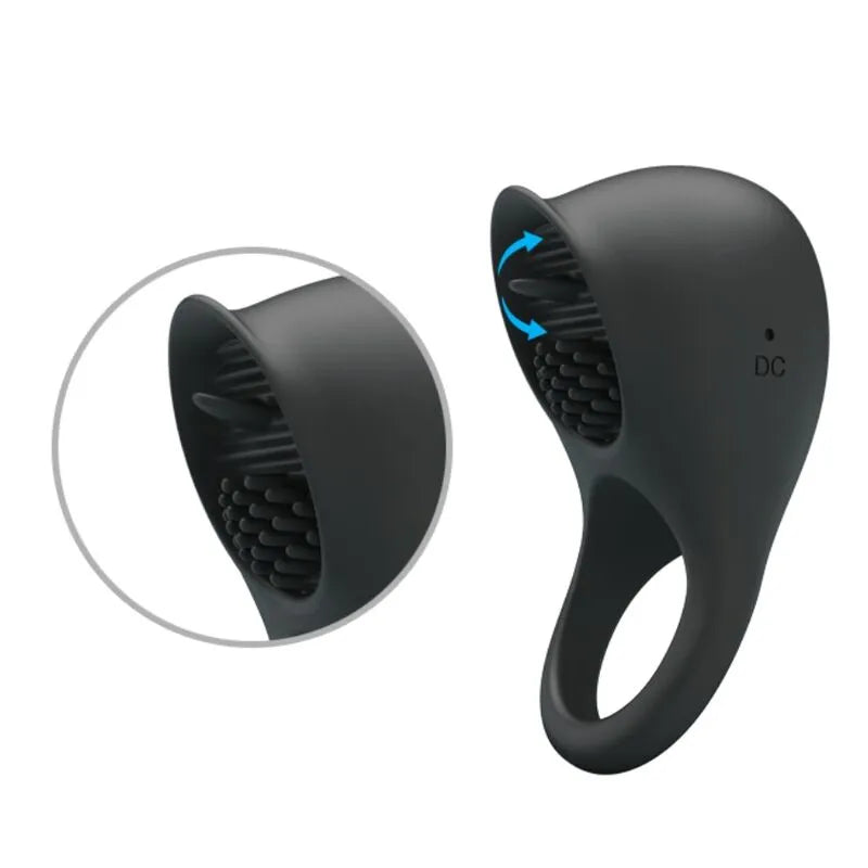 Anneau Pénien En Silicone Rechargeable Avec Stimulateur Clitoridien