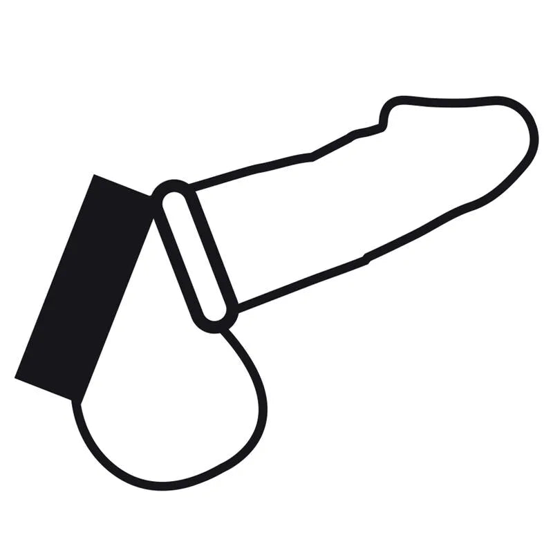 Anneau Pénien Testiculaire Métal Noir Bdsm