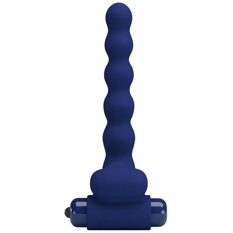 Anneau Pénien Vibrant Silicone Bleu 10 Fonctions