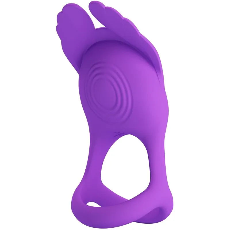 Anneau Pénien Vibrant Silicone Violet 7 Modi