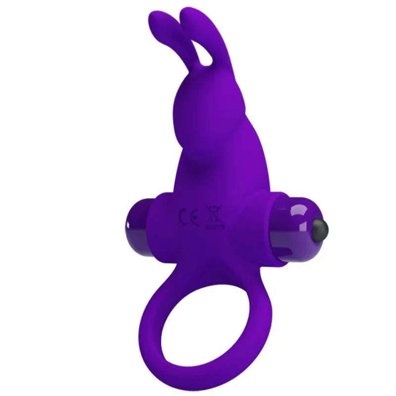 Anneau Vibrant En Silicone Violet 10 Fonctions