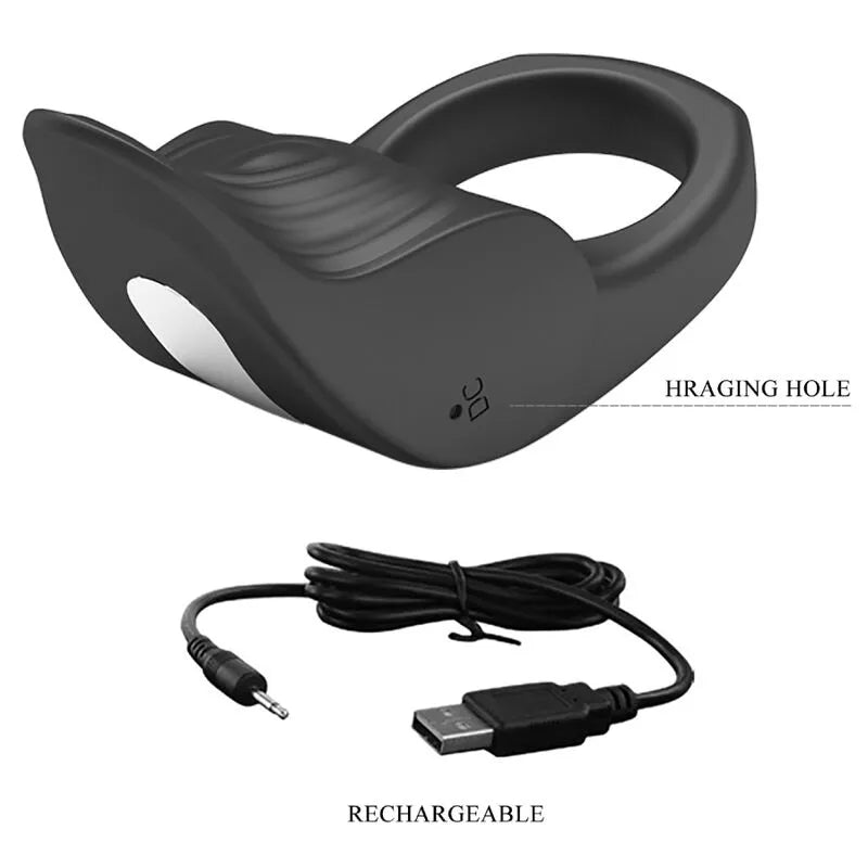 Anneau Vibrant Pénien Silicone Rechargeable