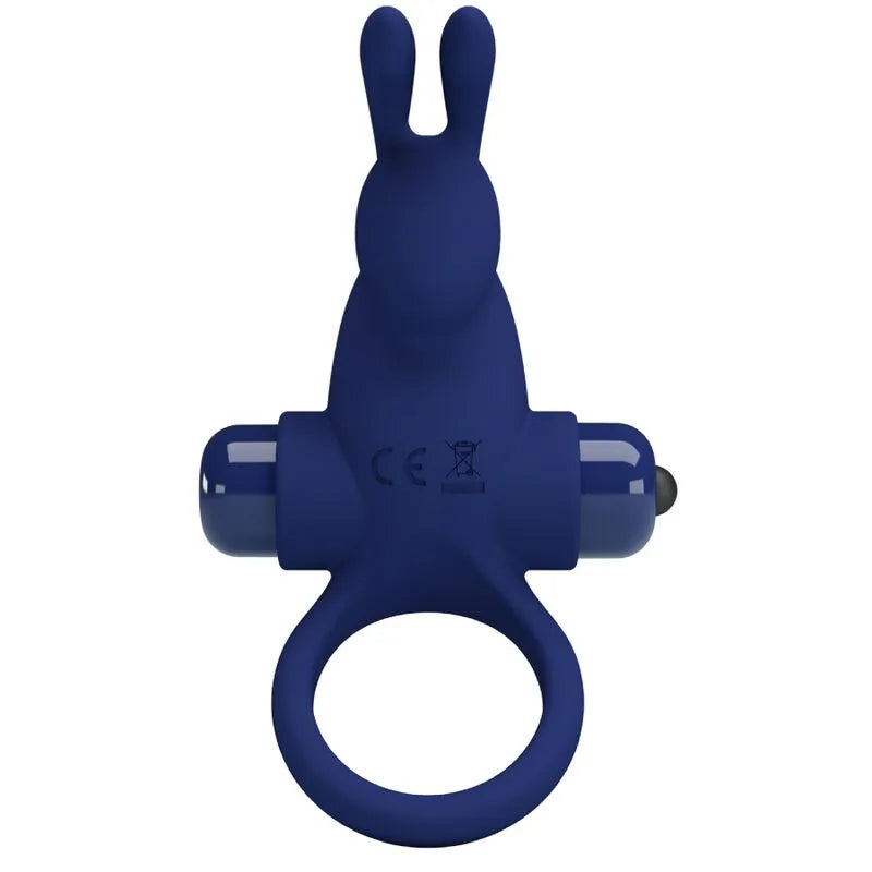Anneau Vibrant Silicone Bleu 10 Vibrations