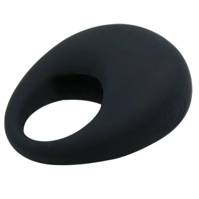 Anneau Vibrant Silicone Médical Noir