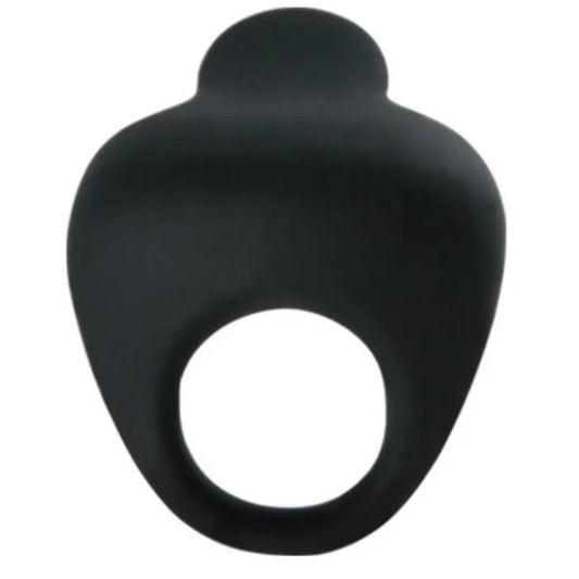 Anneau Vibrant Silicone Noir Érection Retardée
