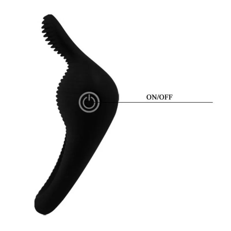 Anneau Vibrant Silicone Noir Érection Retardée