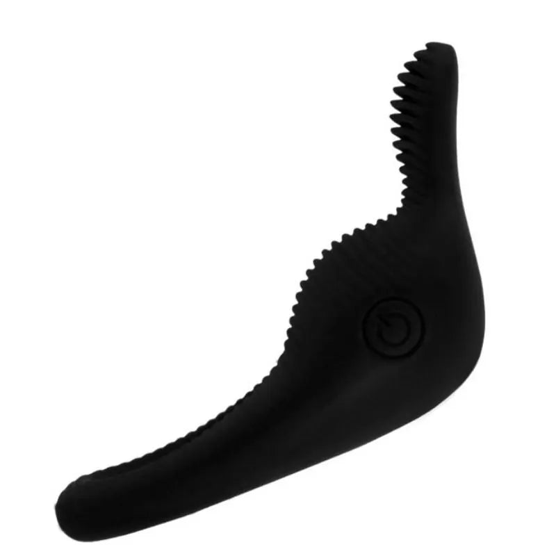 Anneau Vibrant Silicone Noir Érection Retardée