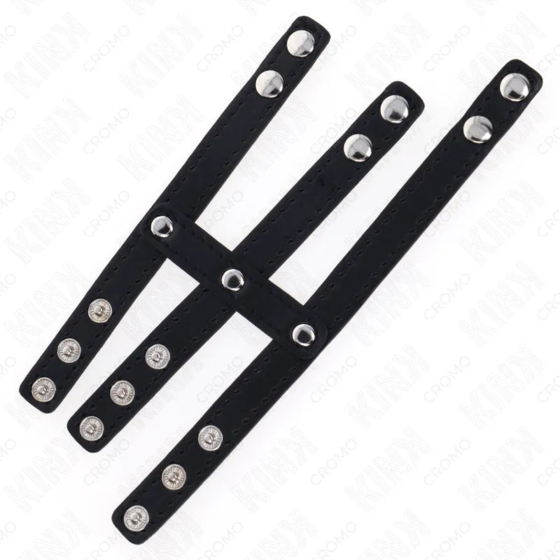 Anneaux péniens BDSM cuir métal confort supérieur