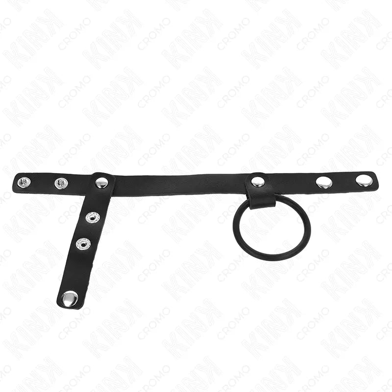 Anneaux péniens cuir ajustables pour plaisir BDSM