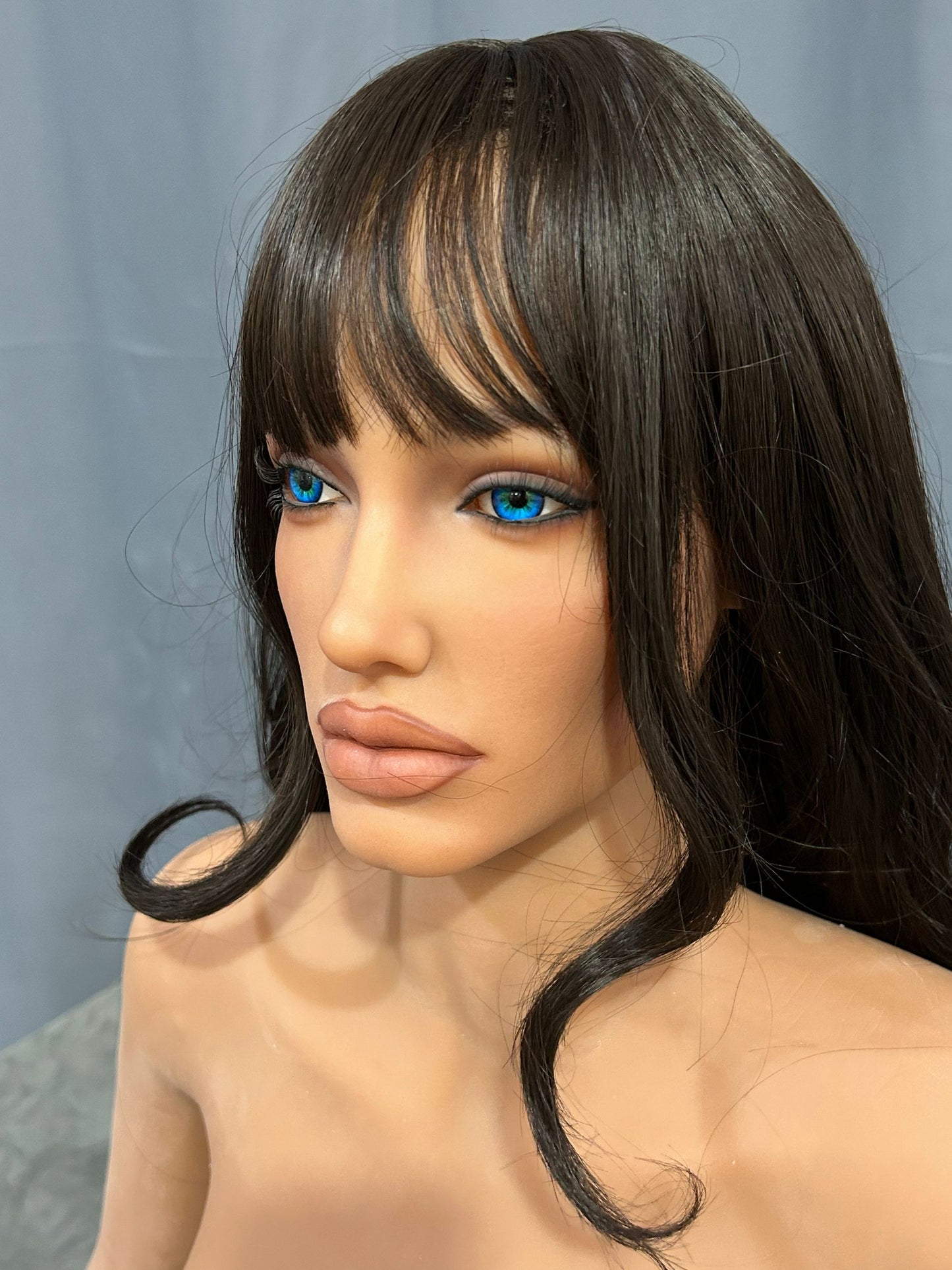 EU In Stock - 163cm/5ft4 C-Cup Silicone Head Sex Doll SG1 - Amani Dark Tanned