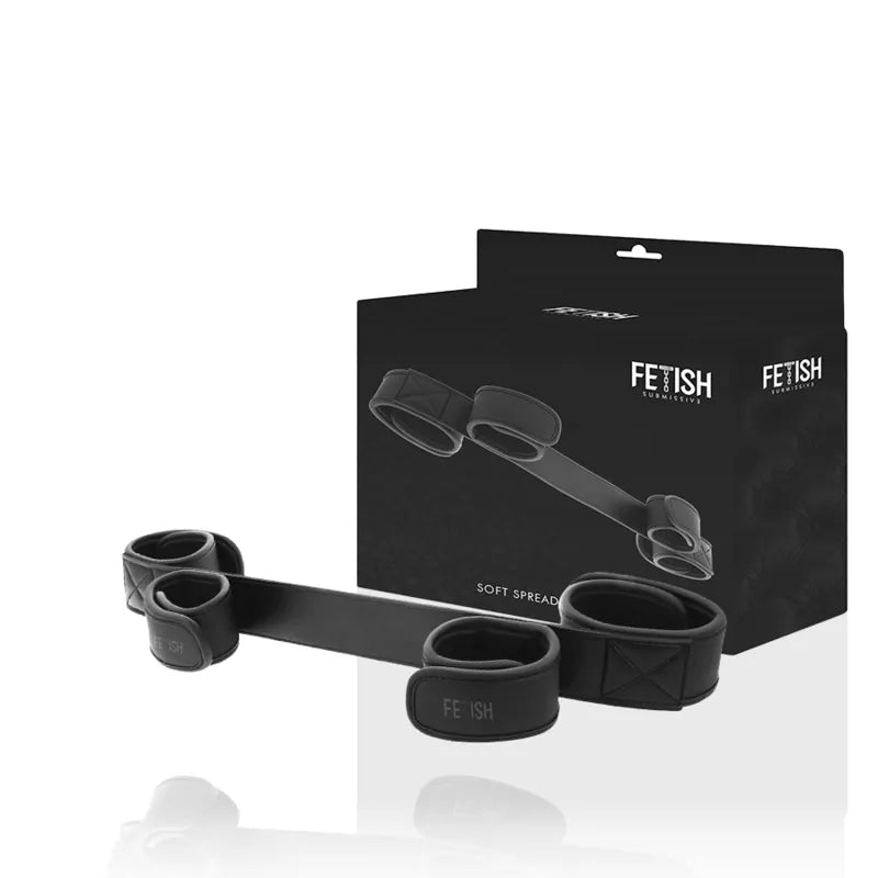 Barre D'Écartement Bdsm Néoprène Cuir Vegan