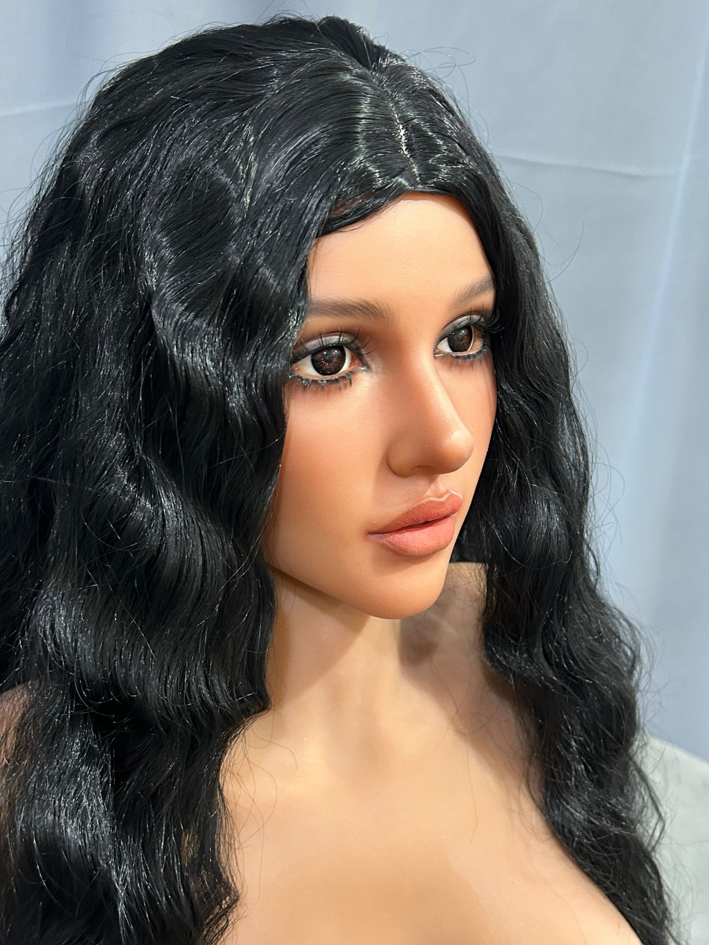 EU In Stock - 159cm/5ft3 E-Cup Silicone Head Sex Doll SG2 - Cecily Dark Tanned