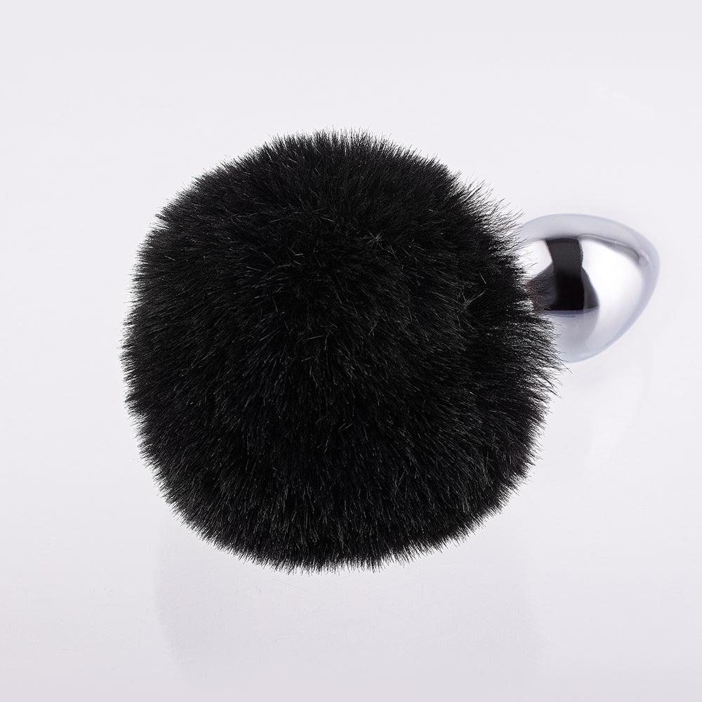 Black Bunny Tail Butt Plug