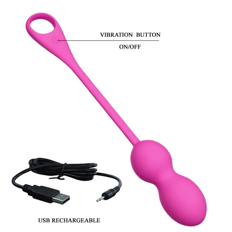 Boules De Kegel Vibrantes Silicone Rose