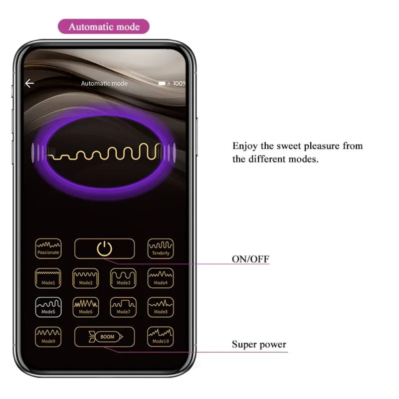 Boules De Kegel Vibrantes Violettes Avec Application