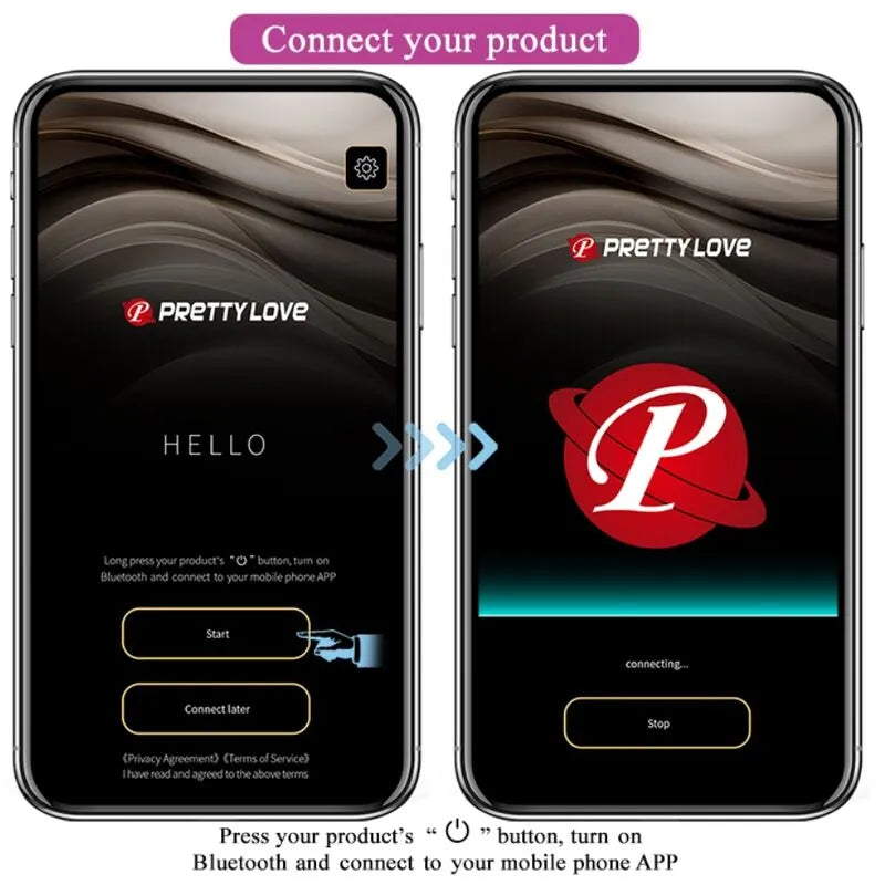 Boules De Kegel Vibrantes Violettes Avec Application