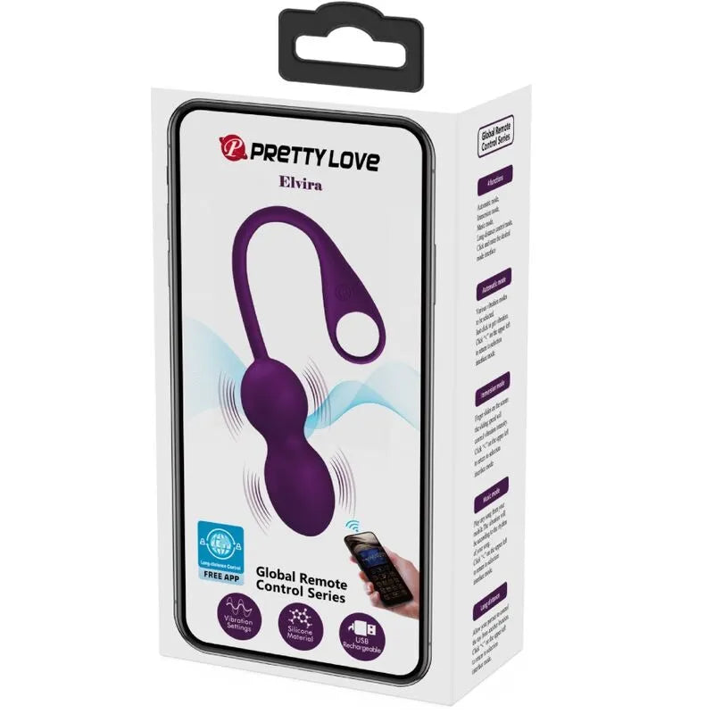 Boules Kegel Vibrantes Silicone Violet