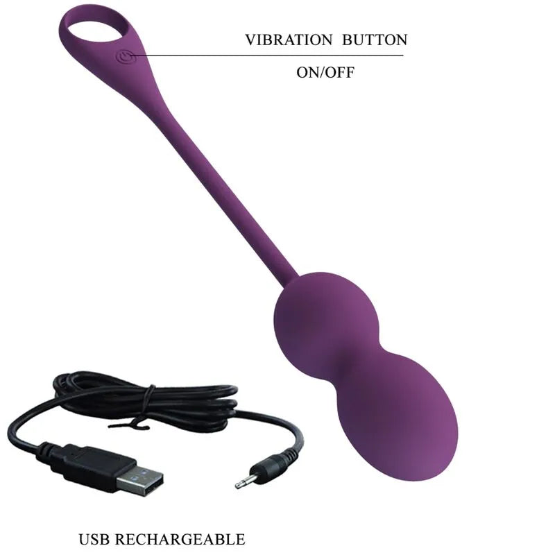 Boules Kegel Vibrantes Silicone Violet