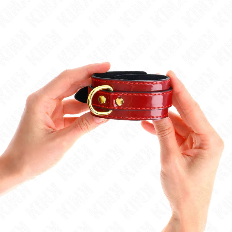 Bracelets BDSM confort cuir végétalien éthique et durable