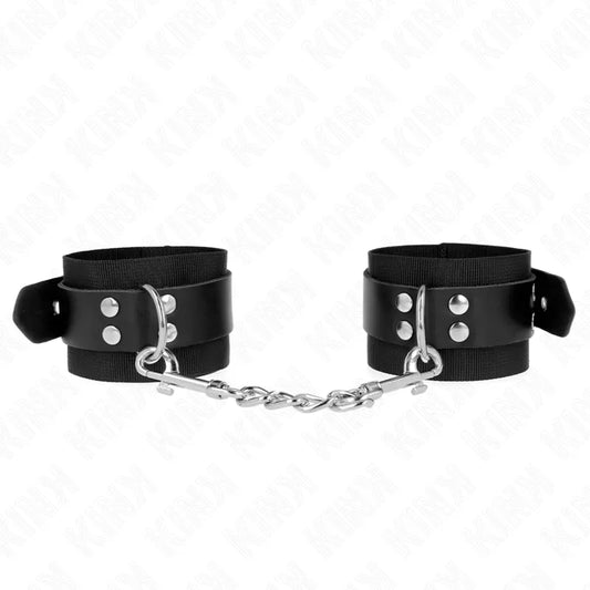 Bracelet BDSM cuir végétalien confortable et ajustable