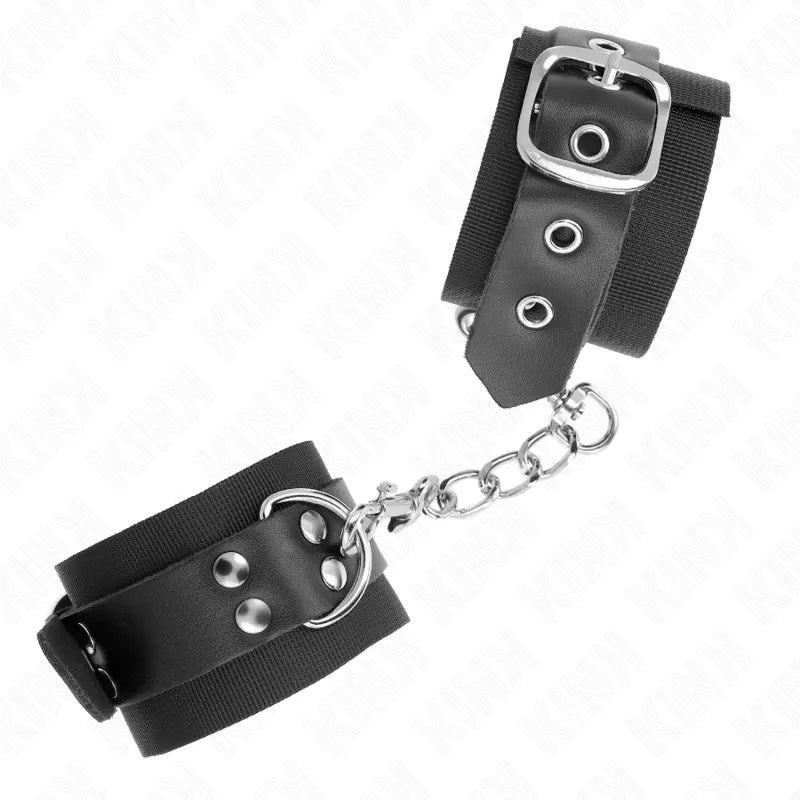 Bracelet BDSM cuir végétalien confortable et ajustable