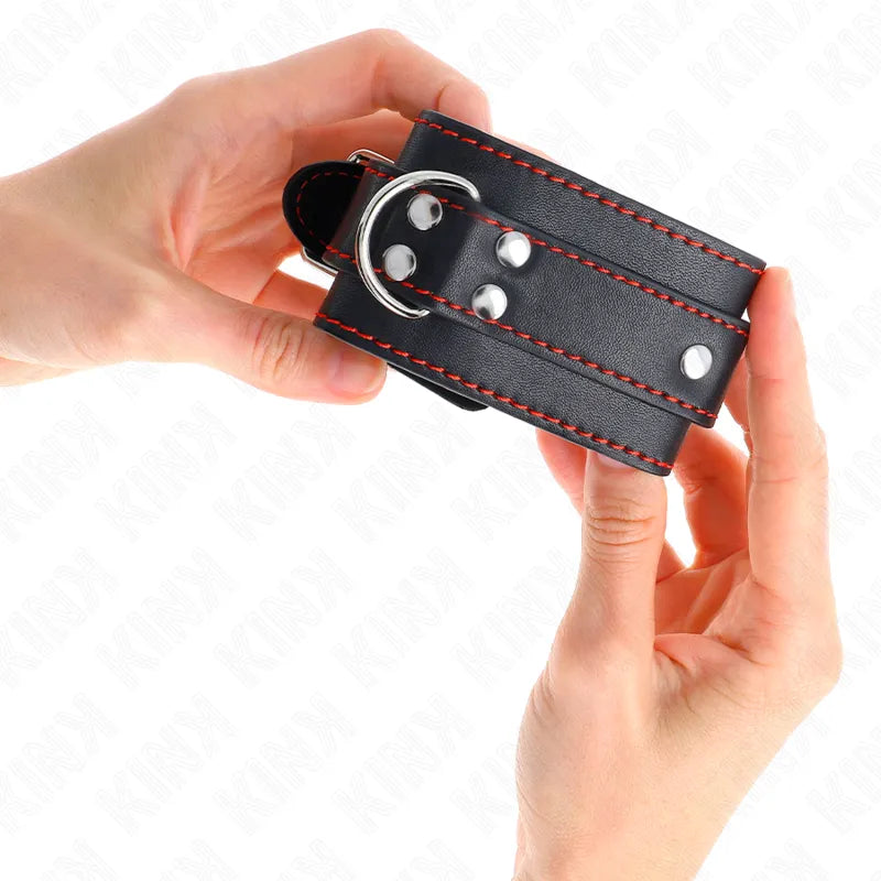 Bracelets Bdsm Cuir Végétalien Haute Qualité