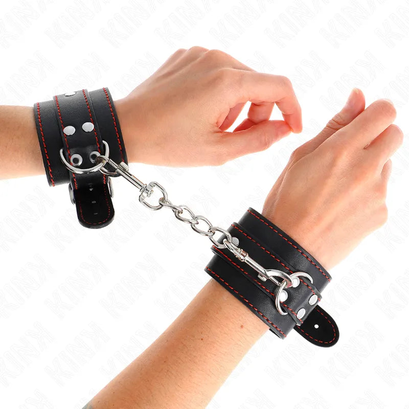 Bracelets Bdsm Cuir Végétalien Haute Qualité