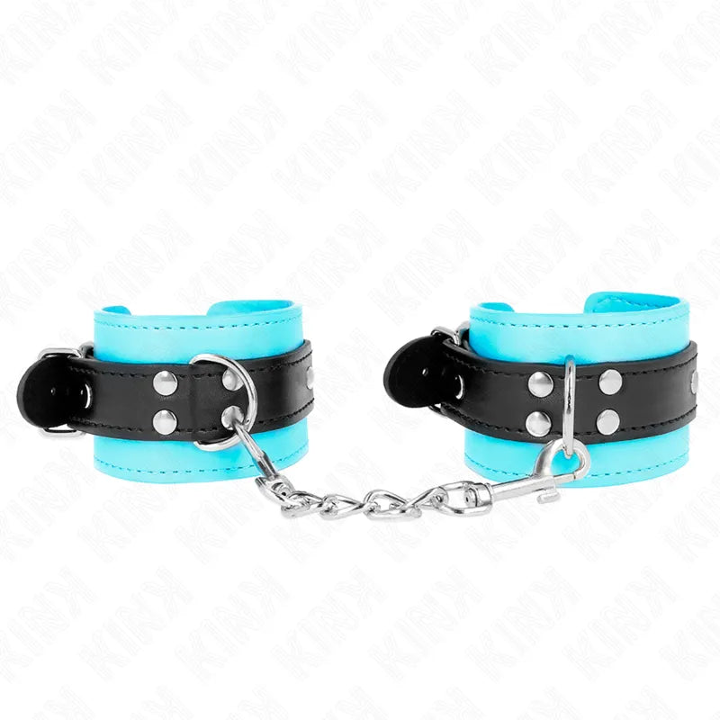 Bracelets BDSM cuir véritable ajustables et confortables
