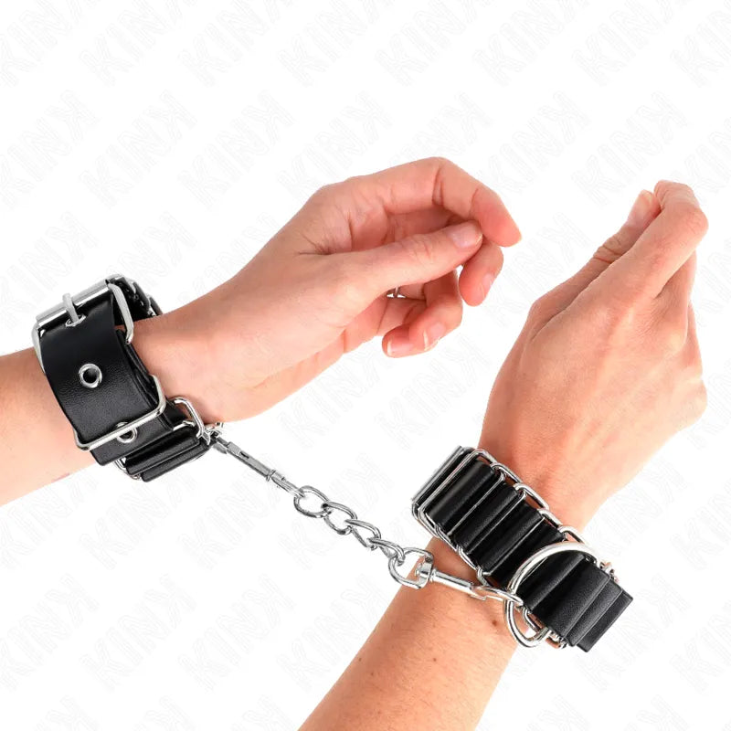 Bracelets BDSM cuir haute qualité confort ajustable