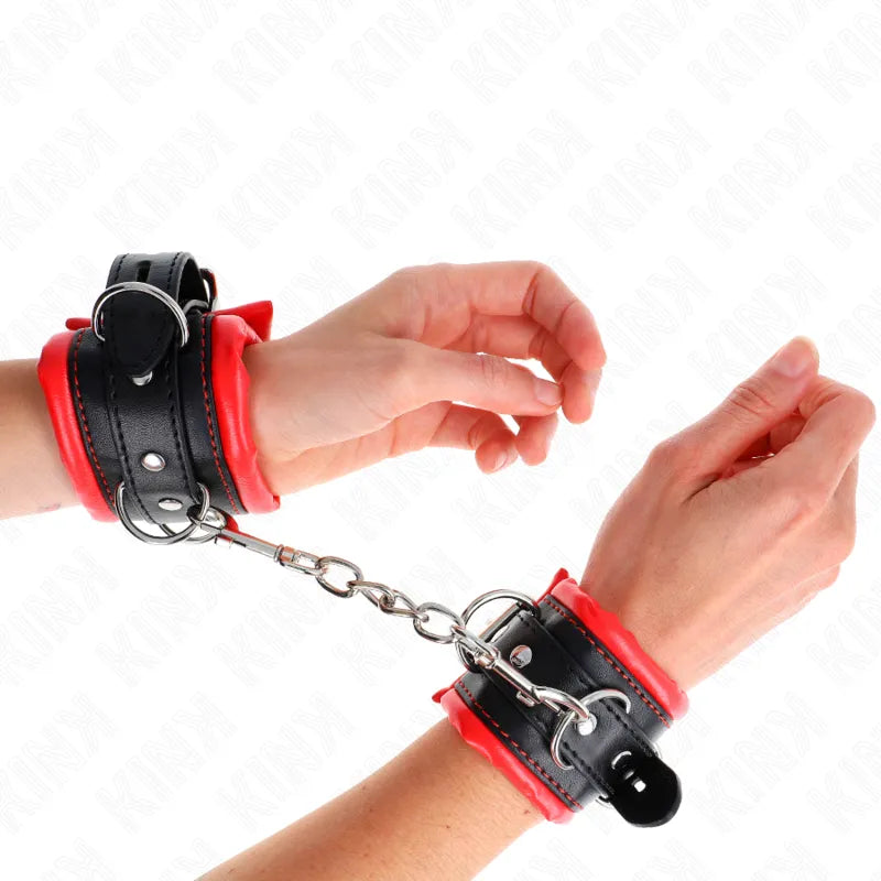 Bracelets BDSM cuir haute qualité ajustables confortables