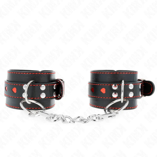 Bracelets Bdsm En Cuir Véritable Ajustables
